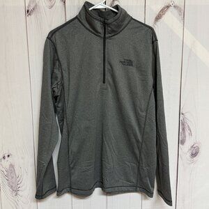 The North Face Tech Glacier 1/4-Zip Men’s Large Gray Fleece EUC